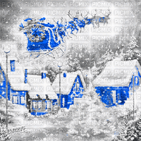 soave background animated christmas winter house - Бесплатный анимированный гифка