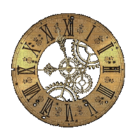 steampunk horloge - Nemokamas animacinis gif