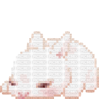 Lapin rose kawaii - GIF animasi gratis