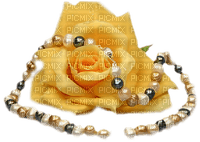 Un rosa y collar - PNG gratuit