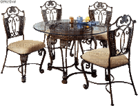 Dining Room Table - GIF animé gratuit