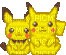 pikachu and pichu - Free animated GIF