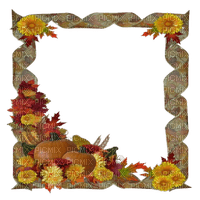 kikkapink autumn frame vintage deco - zadarmo png