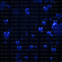 blue hearts black bg gif bleu fond - GIF animado gratis