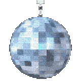 Light blue disco ball - GIF animate gratis