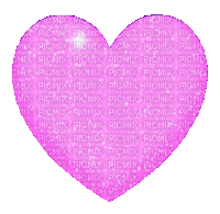 purple heart glitter - GIF animé gratuit