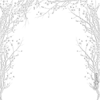 soave frame christmas winter branch tree - бесплатно png
