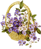 Цветы в корзине - darmowe png