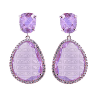Earrings Lilac - By StormGalaxy05 - zdarma png