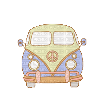 VW Bus - GIF animate gratis