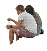 couple sitter - PNG gratuit