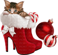 Christmas Cat - png ฟรี