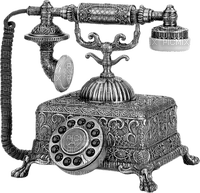 vintage telephone kikkapink - Free PNG