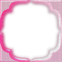 frame pink dot polka - Free PNG