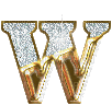 Gold W - Бесплатный анимированный гифка