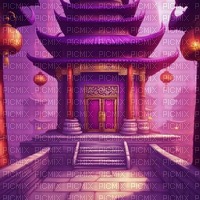 Purple Chinese Building - kostenlos png