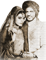 soave bollywood Shahrukh khan couple sepia - ilmainen png