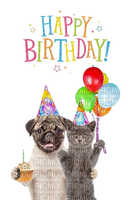 Happy Birthday, Hund, Katze - png ฟรี