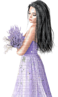Lavender woman - png ฟรี