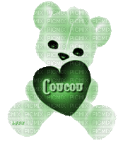 coucou vert - Бесплатный анимированный гифка