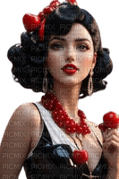 black red woman cherry - 免费PNG