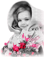 soave children girl flowers autumn winter spring - PNG gratuit