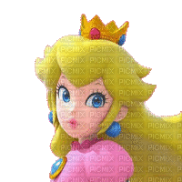 Peach Mario - Gratis animeret GIF