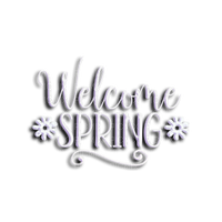 kikkapink welcome spring text transparent - 免费PNG