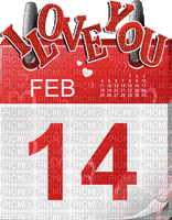 14.Love.February 14th.14 février.Valentine's day.Saint Valentin.I love you.Victoriabea - GIF animé gratuit