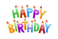 birthday text lettre word party - darmowe png