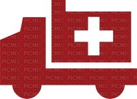Red Cross Med Truck PNG - ücretsiz png