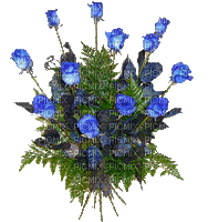 Marcia gif flores  fleurs flowers rosa azul - 無料のアニメーション GIF