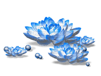 Flowers.Beads.White.Blue - Free PNG