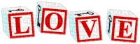 Blocks.Love.Text.White.Red - 無料png