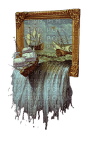 3D,painting,boat, Frame,water - PNG gratuit