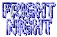 Fright Night.Text.Blue - KittyKatLuv65 - ingyenes png