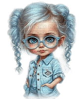 sm3 child blue png image glasses jeans cute - Free PNG