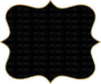 sm3 black gold tag shape image png - PNG gratuit