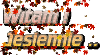 witam jesiennie - Animovaný GIF zadarmo