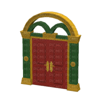Sims 3 Christmas Door - png ฟรี