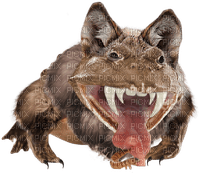 spooky werewolf wolf frog monster for halloween - png grátis