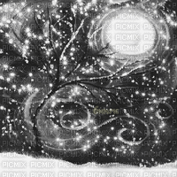 Y.A.M._Art Winter background black-white - Animovaný GIF zadarmo