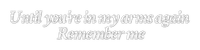 ✶ Remember me {by Merishy} ✶ - PNG gratuit