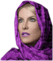 femme violette - PNG gratuit