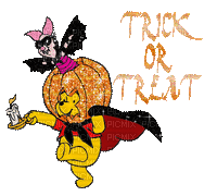 Kaz_Creations Halloween Winnie The Pooh - Бесплатный анимированный гифка