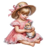 loly33 enfant  lapin printemps - безплатен png