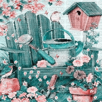 soave backgroung animated spring easter garden - Free animated GIF