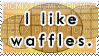 i like waffles stamp - Free PNG