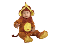baby in animal suit bp - ücretsiz png