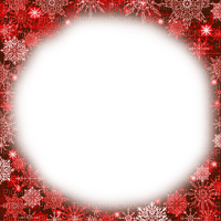 Winter.Frame.Red - KittyKatLuv65 - png gratuito